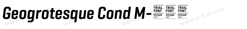 Geogrotesque Cond M字体转换